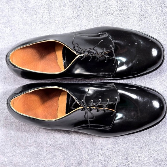 Craddock-Terry Vintage Derby Shoes Mens 13 W Black 1992 Military Dress Patent main image 9